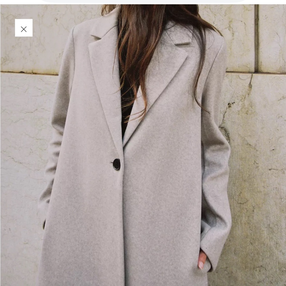 Zara Basic Soft Coat NWT - image 2